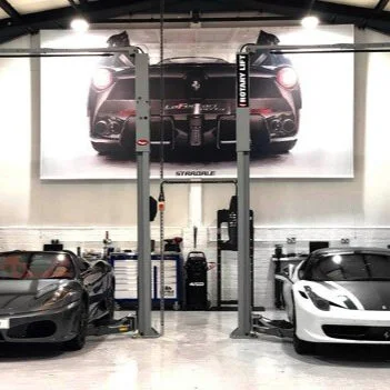 Cmyuk’s Printed Wall Graphics Using Pongs® Softimage Create An Edgy Ambience At Stradale Italia’s Ferrari Centre 