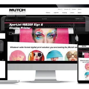 Mutoh EMEA Create New Dynamic Website Platform
