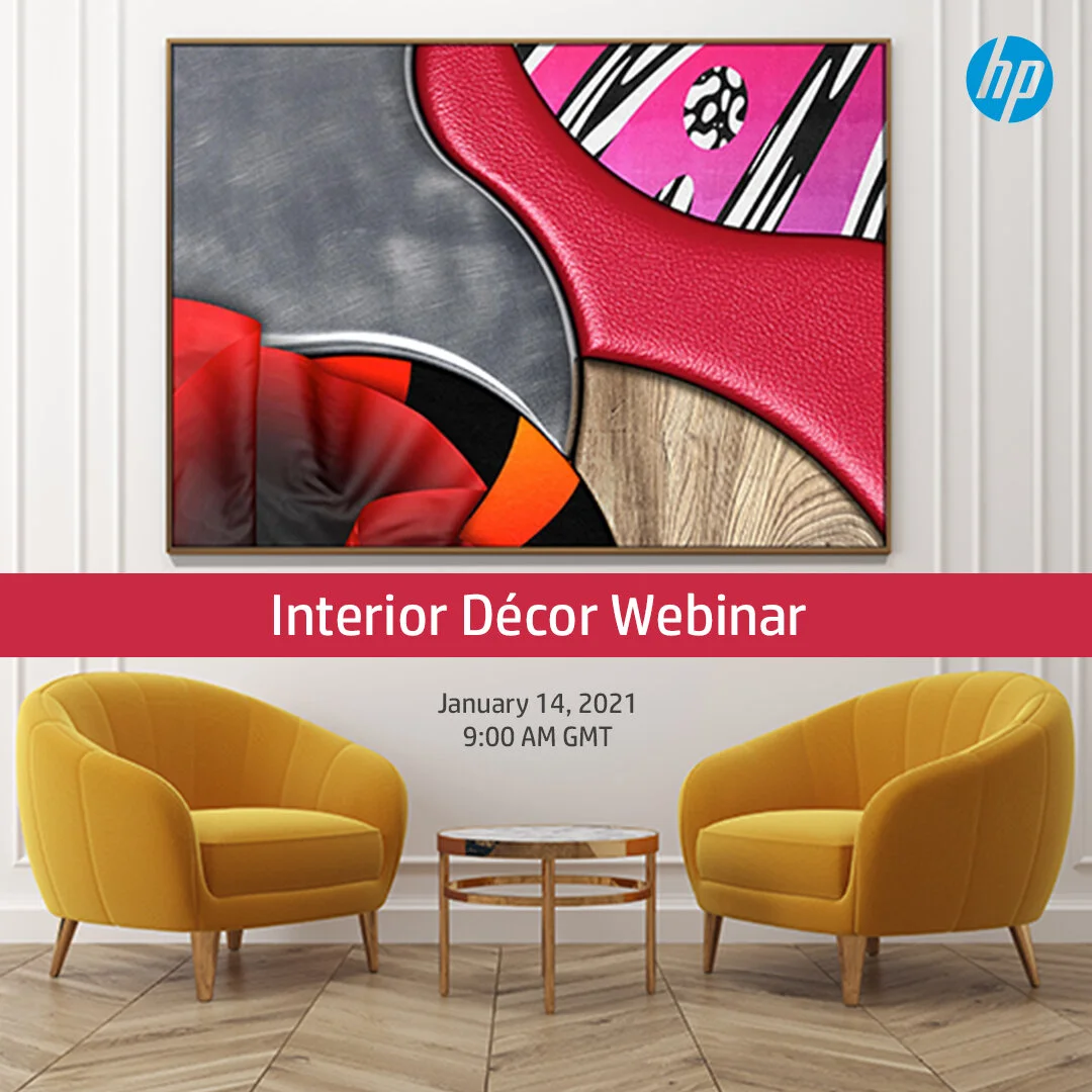 HP To Showcase Groundbreaking Décor Solutions During Their Interior Printed Décor Webinar In January 2021