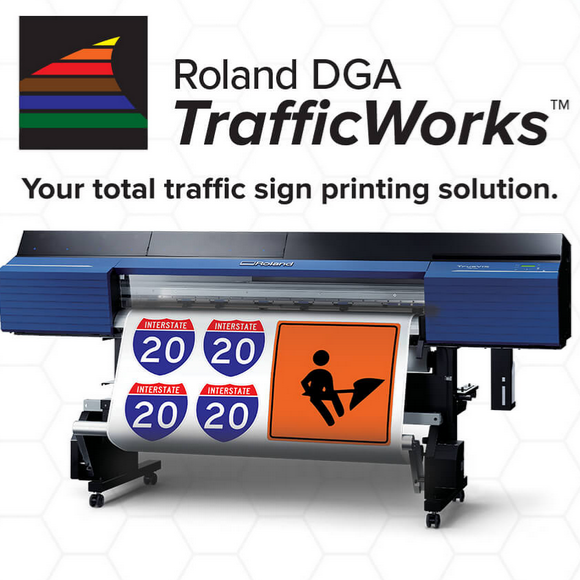New Roland DGA Trafficworks Offers A Full Solution For Shops Looking To Profit From Traffic Sign Printing
