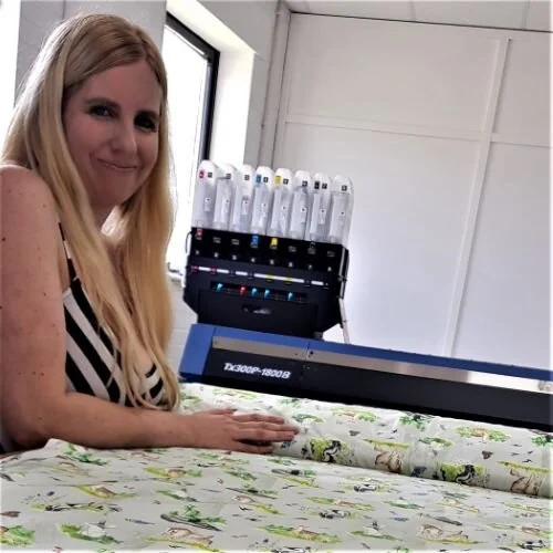 CMYUK Helps British Fabric Printing Get Into Digital Textile Pigment Printing With A Mimaki TX300P And A Klieverik VERTEX Calender 