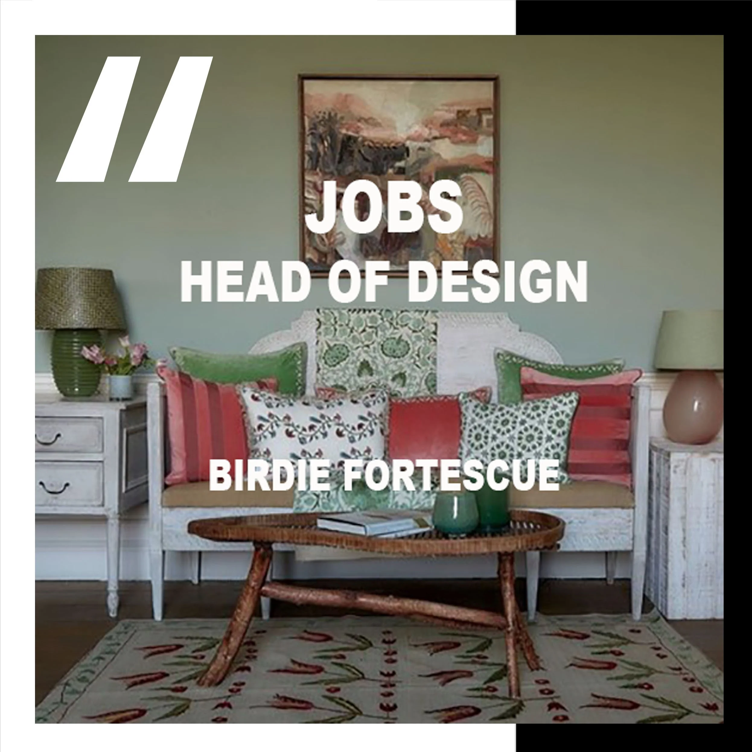 [JOBS]  HEAD OF DESIGN : BIRDIE FORTESCUE LTD 