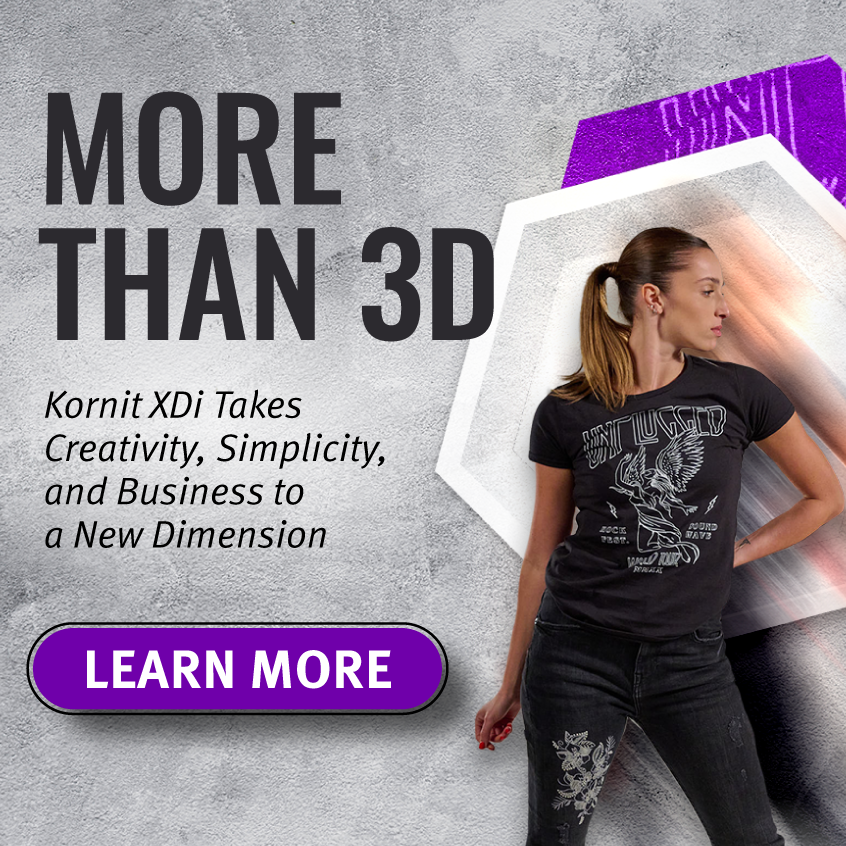 More Than 3D—Kornit XDi Decorative Applications Introduce A New Dimension To Digital Printing