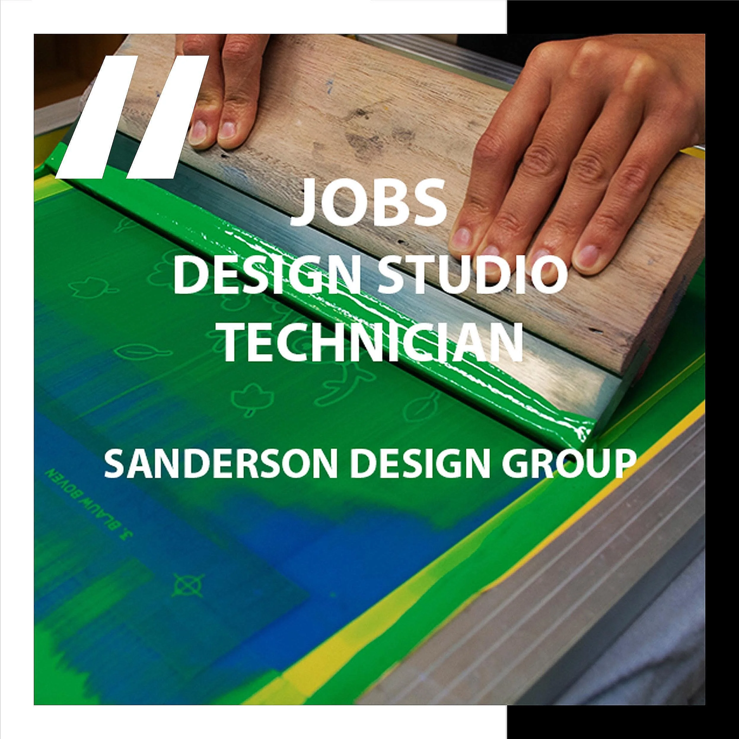 [JOBS]  DESIGN STUDIO TECHNICIAN : SANDERSON DESIGN GROUP 