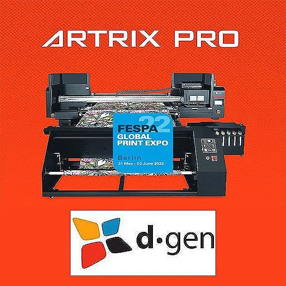 At FESPA In Berlin d.gen Of Korea To Showcase The All-New Artrix Pro For Printed Apparel And Home Décor Fabrics