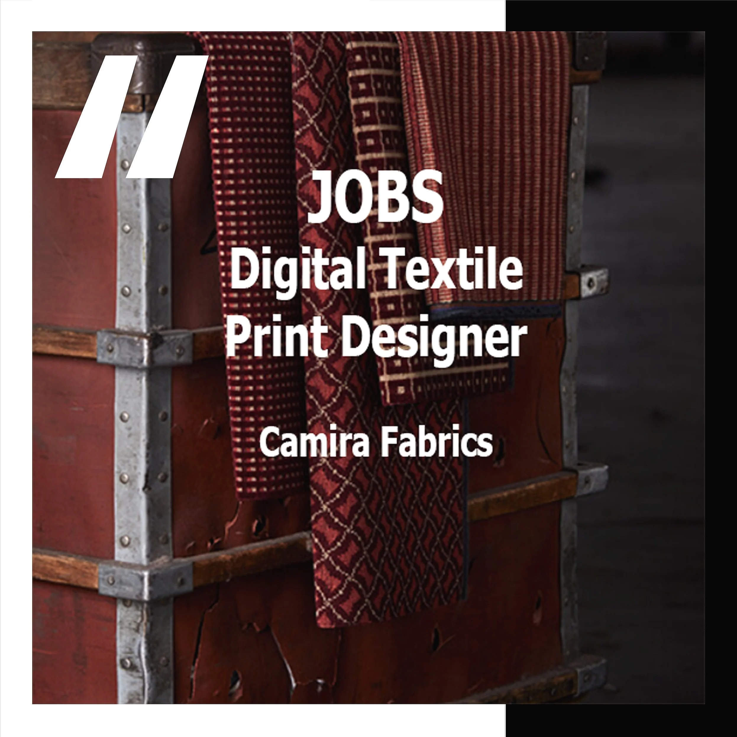 [JOBS] DIGITAL TEXTILE PRINT DESIGNER : CAMIRA FABRICS
