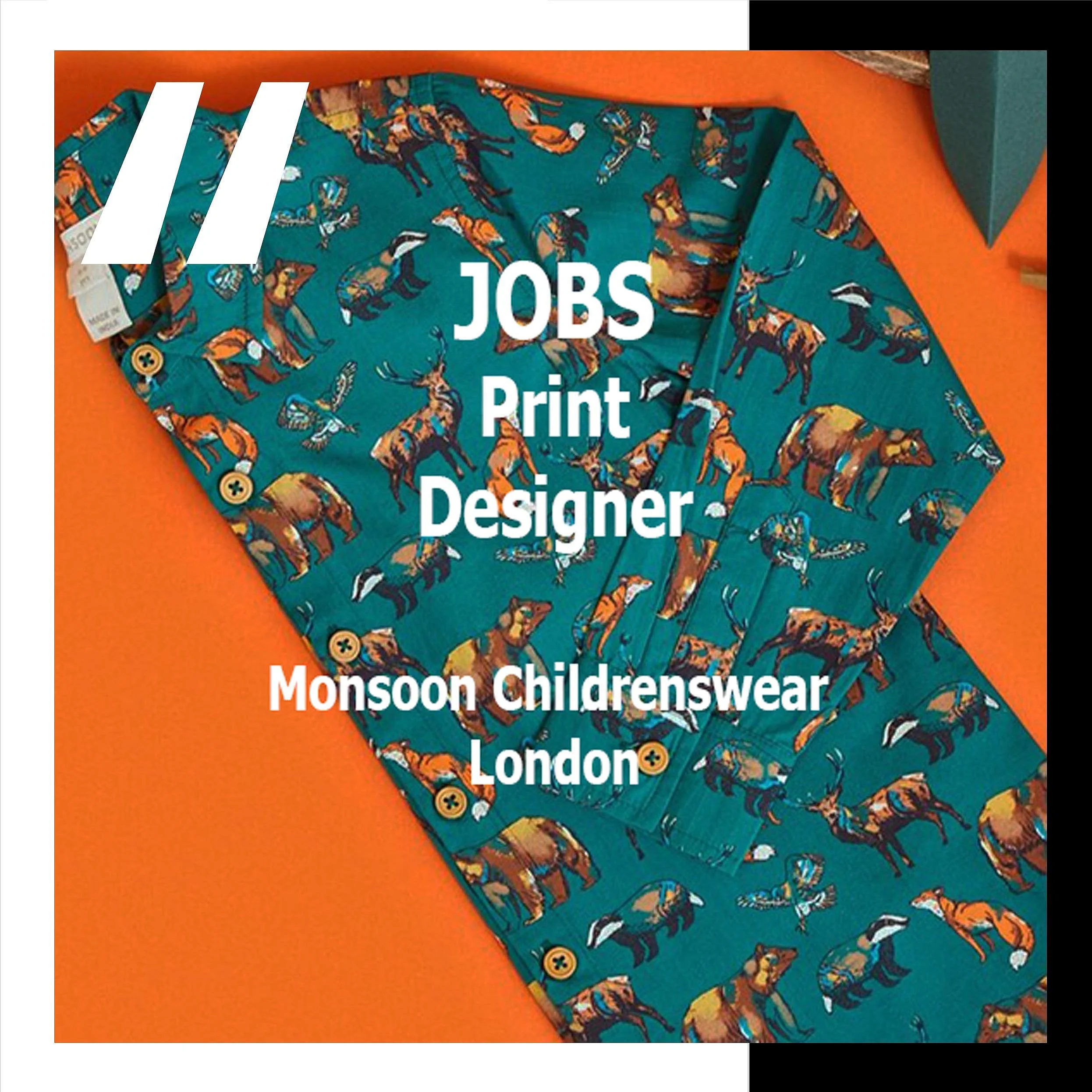 [JOBS] PRINT DESIGNER : MONSOON CHILDRENSWEAR LONDON