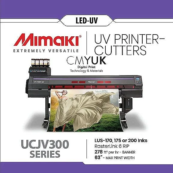 Digital 23 Installs A Mimaki UCJV300-160 UV LED Cut And Print Machine From CMYUK