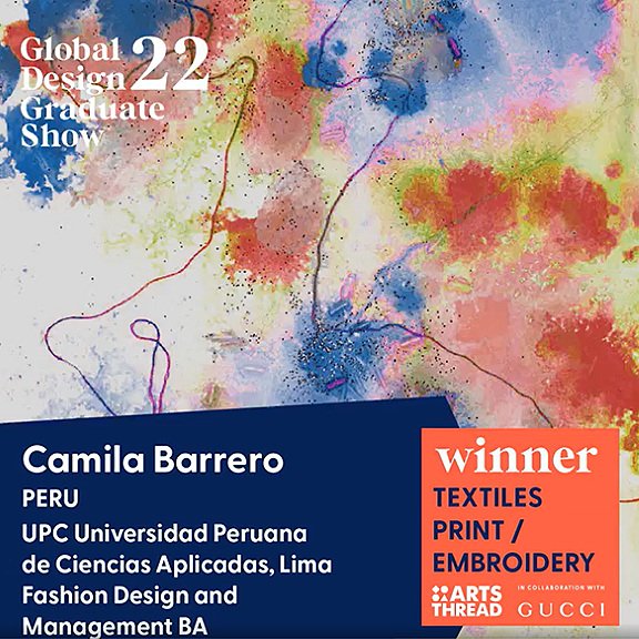 Meet Camilla Barrero─Winner Of The Textile/Print Award At The ARTSTHREAD Global Design Graduate Show 2022