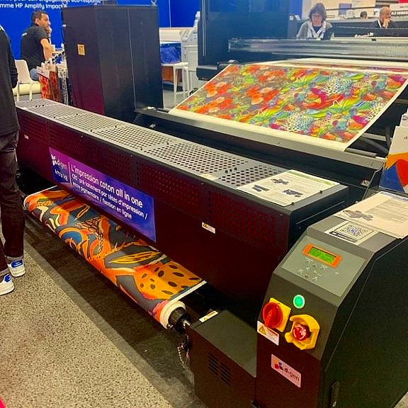 d.gen Show Direct To Textile Single-Pass Digital Printing With In-Line Fixation At C!Print Lyon