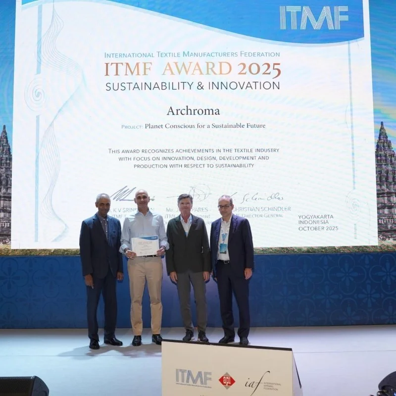 Archroma Wins 2025 ITMF Sustainability &amp; Innovation Award For Distressed Denim Breakthrough That Saves 40-56% Of Water And 30-35% Of Energy Consumption