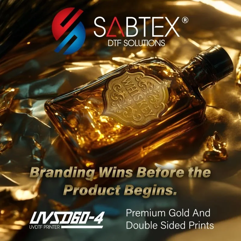Sabur Digital Unveils Advanced UVDTF Printer with Gold Foil Finishing