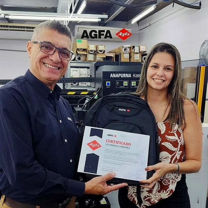 Agfa Inkjet Solutions Honours Strategic Partnership with Tormyc Impressao Digital