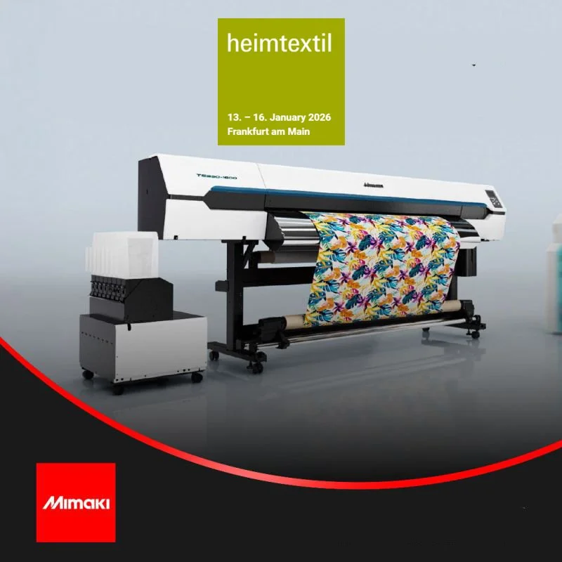 Mimaki To Demonstrate Versatile And Simple TRAPIS Textile Printing At Heimtextil 2026