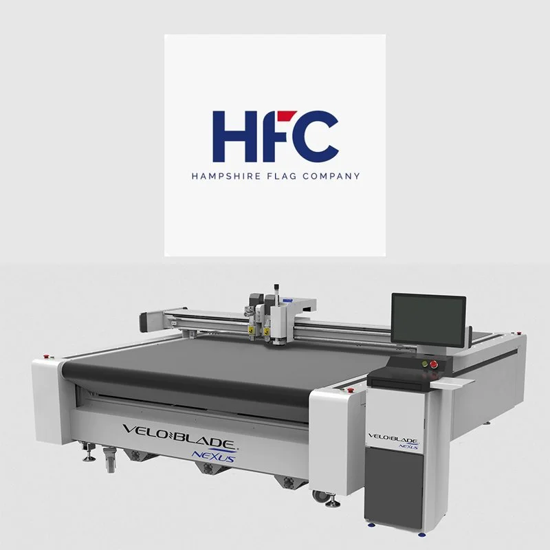 Soyang Europe Install The Veloblade Nexus 25x16 From Vivid Laminating Technologies Ltd at Hampshire Flag Company