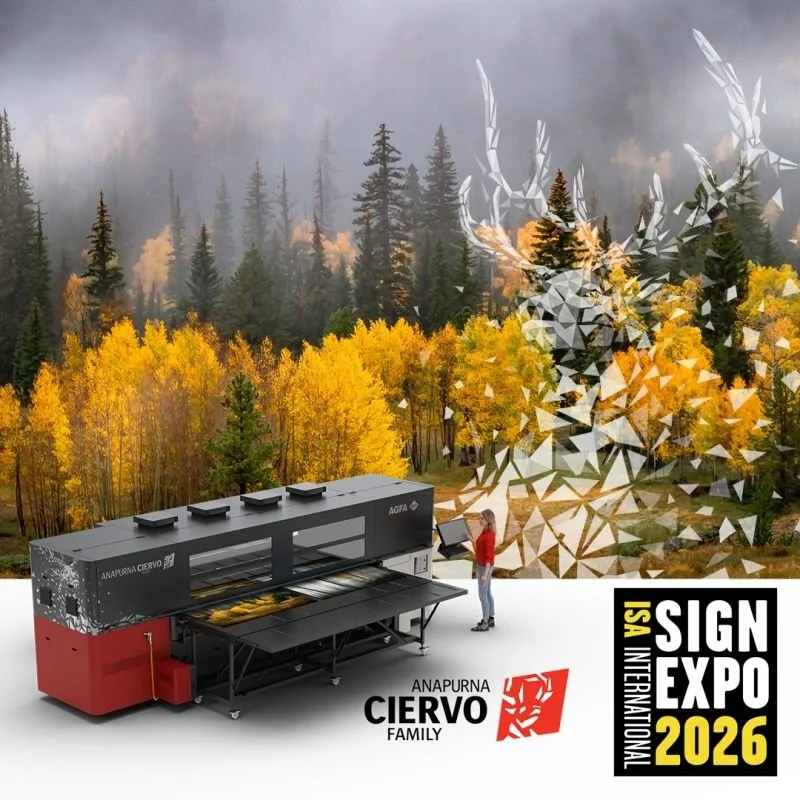 Agfa Inkjet Solutions To Showcase The Forward-Thinking Anapurna Ciervo H2500 At ISA Sign Expo 2026
