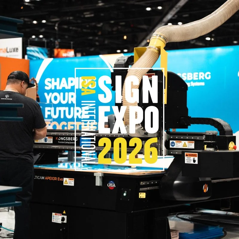 Kongsberg Precision Cutting Systems and MultiCam Spotlight Efficiency and Versatility at ISA Sign Expo 2026