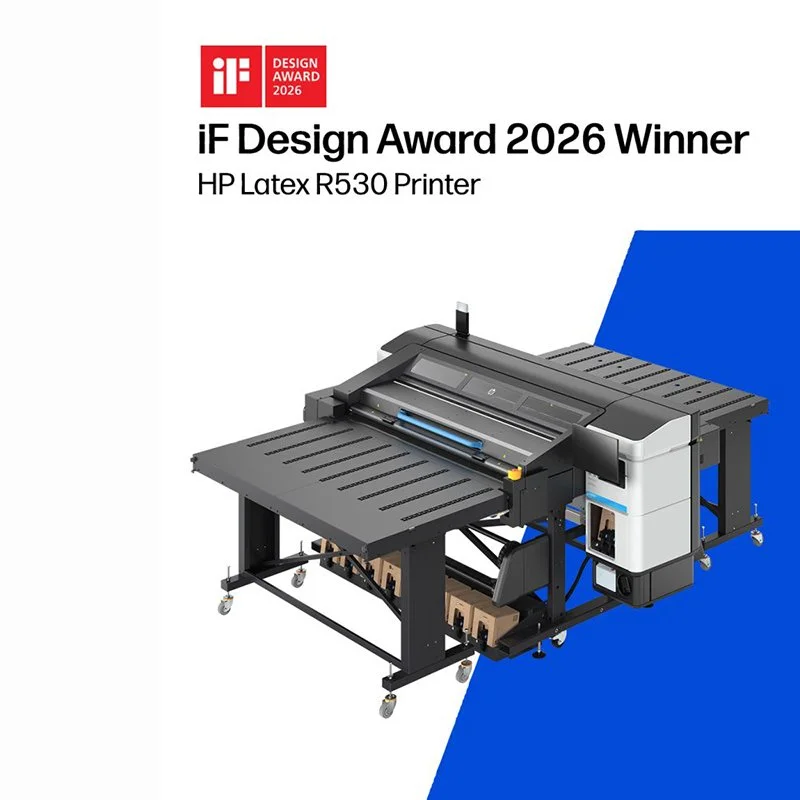 The HP Latex R530 Printer Is Recognised With The Prestigious iF DESIGN AWARD 2026 For Innovation And Sustainability