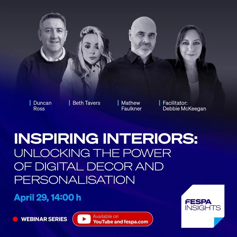 FESPA Announces An Online April Webinar To Unlock The Power Of Digital Decor And Personalisation In Interior Design