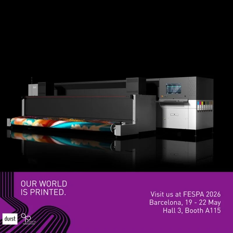 The Durst Group To Unveil Sustainable Soft Signage Innovation With The P5 500 TEX iSUB At FESPA Barcelona 2026