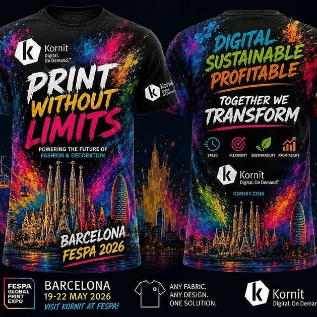 Kornit Digital to Unveil the Future of Sustainable Textile Production at FESPA 2026
