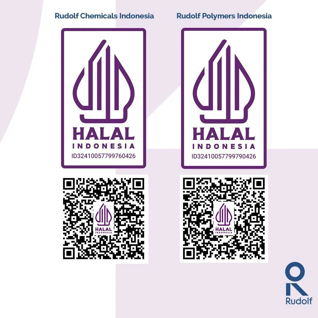 RUDOLF Chemicals Indonesia And RUDOLF Polymers Indonesia Achieve Halal Certification For 600 Products