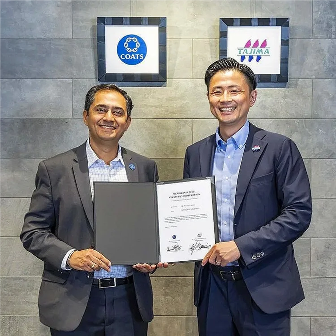 Coats And Tajima Enter Strategic Partnership To Elevate Quality And Accelerate Innovation For Global Embroidery Manufacturers