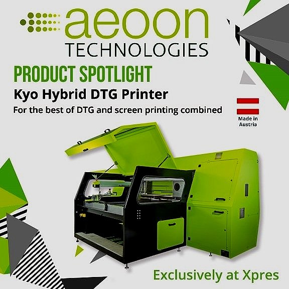 bedriegen verschijnen voetstuk The aeoon Kyo Hybrid Series From Xpres Combines The Best Of DTG And Screen  Printing — TEXINTEL