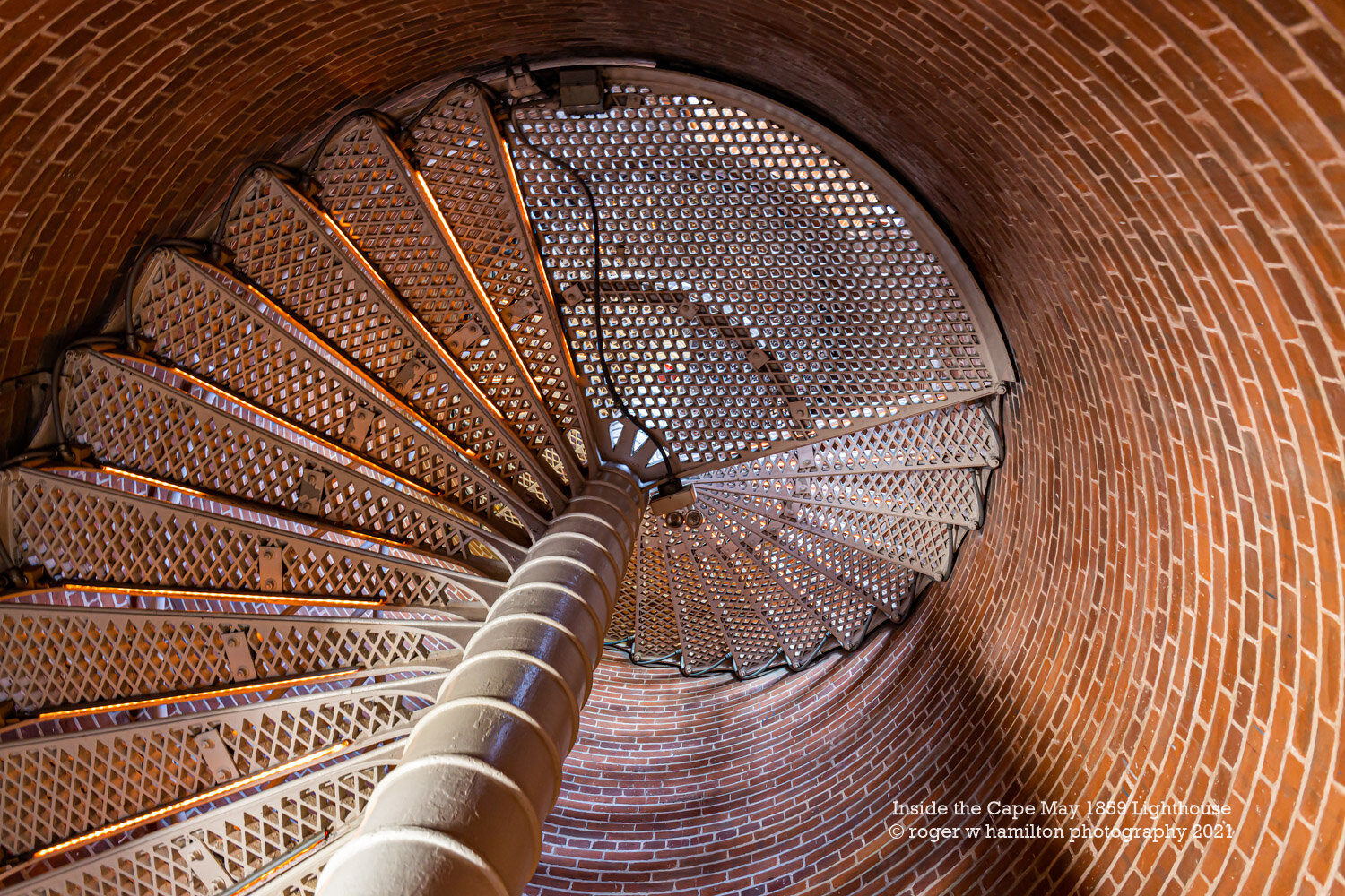Inside the Cape May Lighthouse