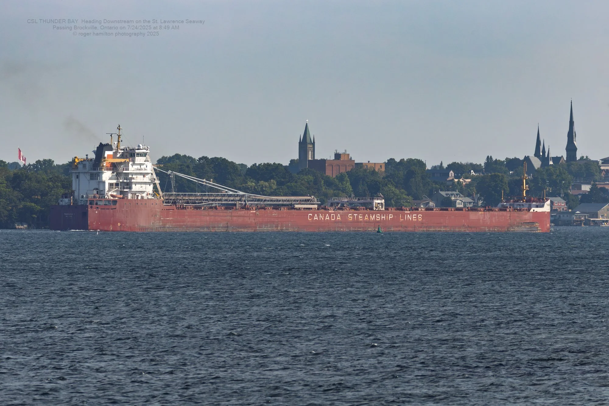 CSL Thunder Bay Heading Downstream