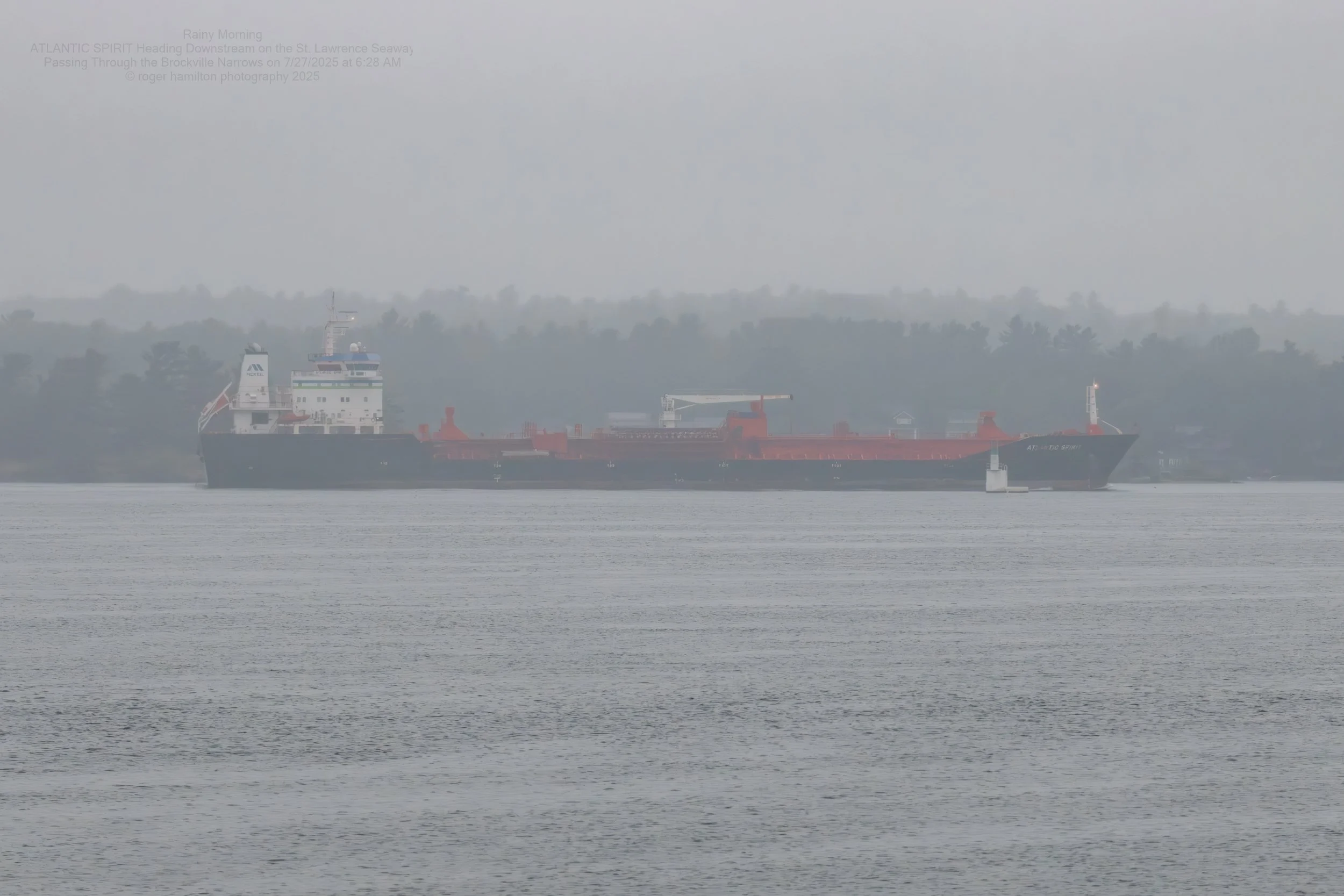 Rainy Morning on the St. Lawrence Seaway