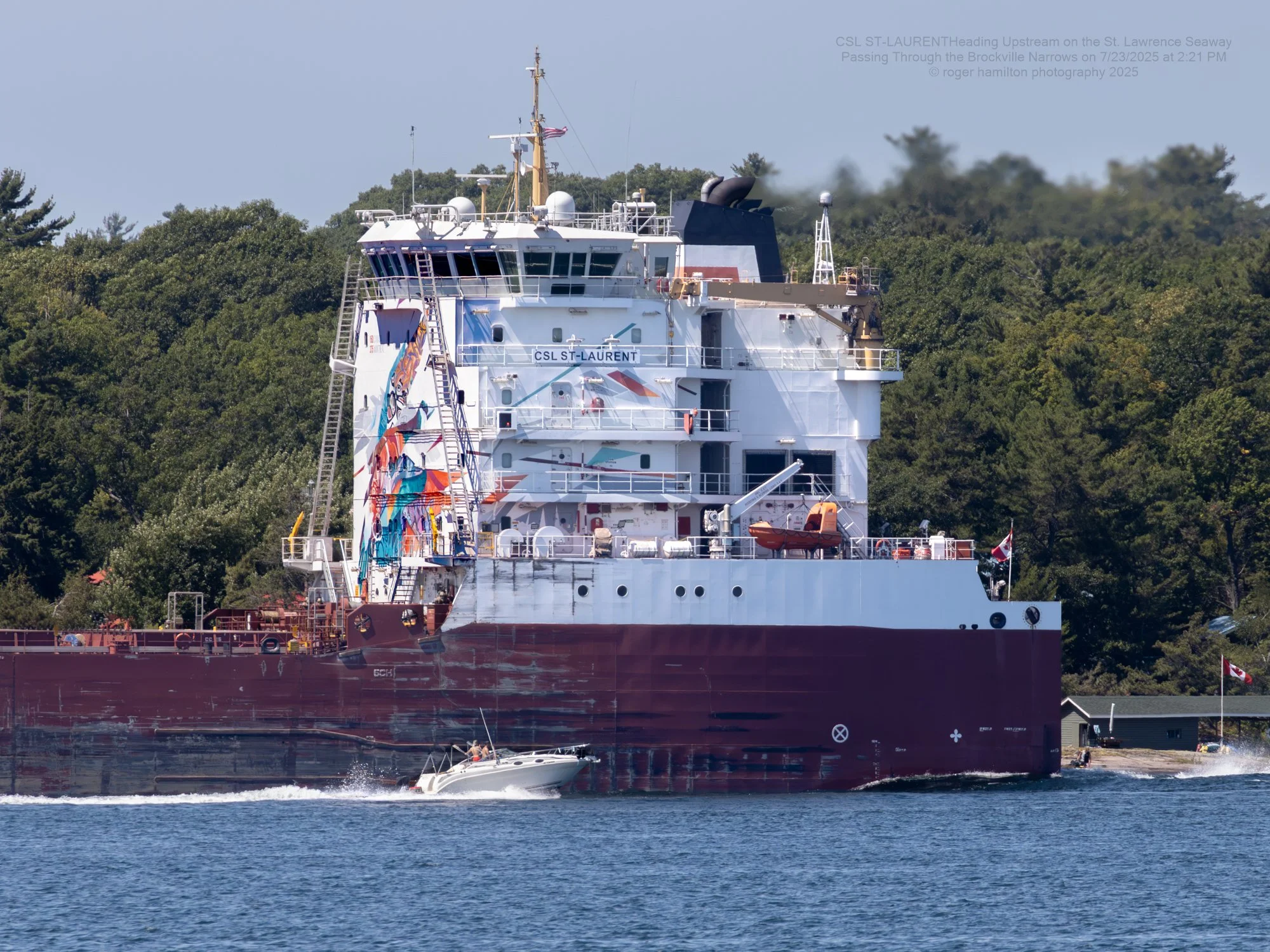CSL ST-LAURENT displaying "The Sea Keepers" Mural