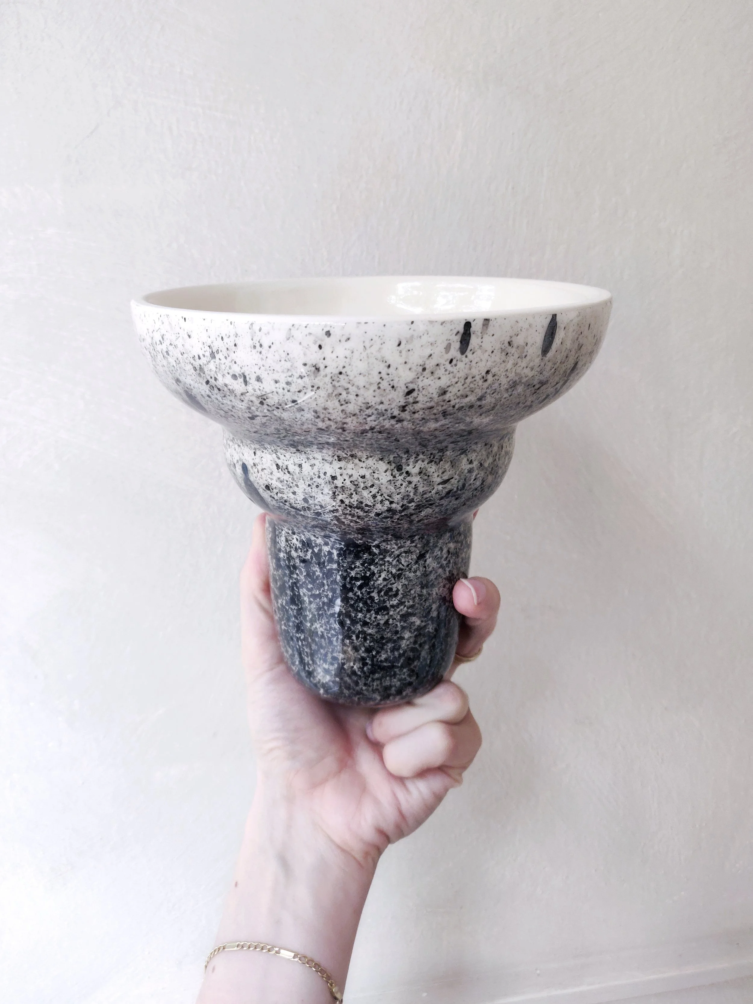 Black Blotted Patera-or-Vase #1