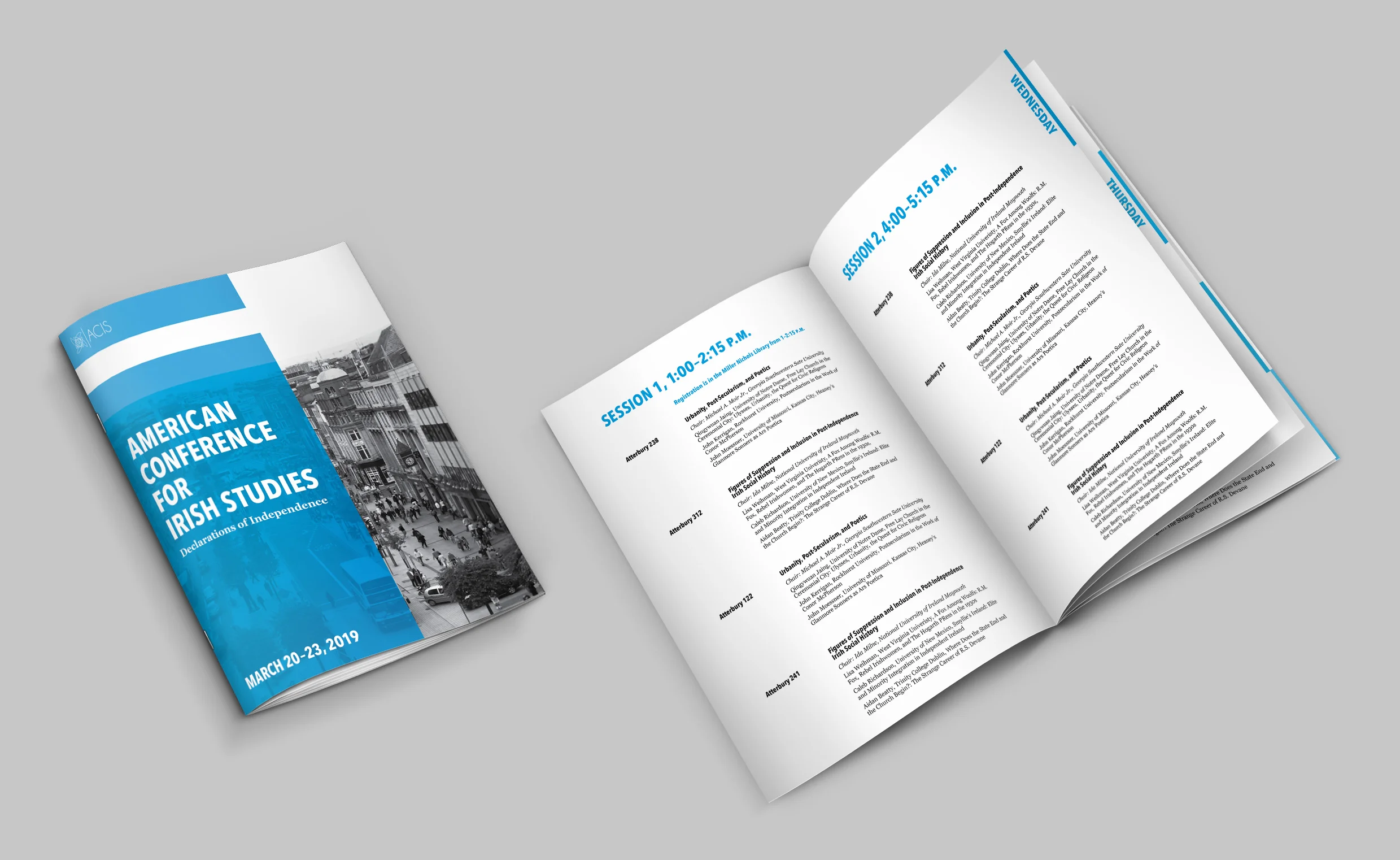 program cover and inside