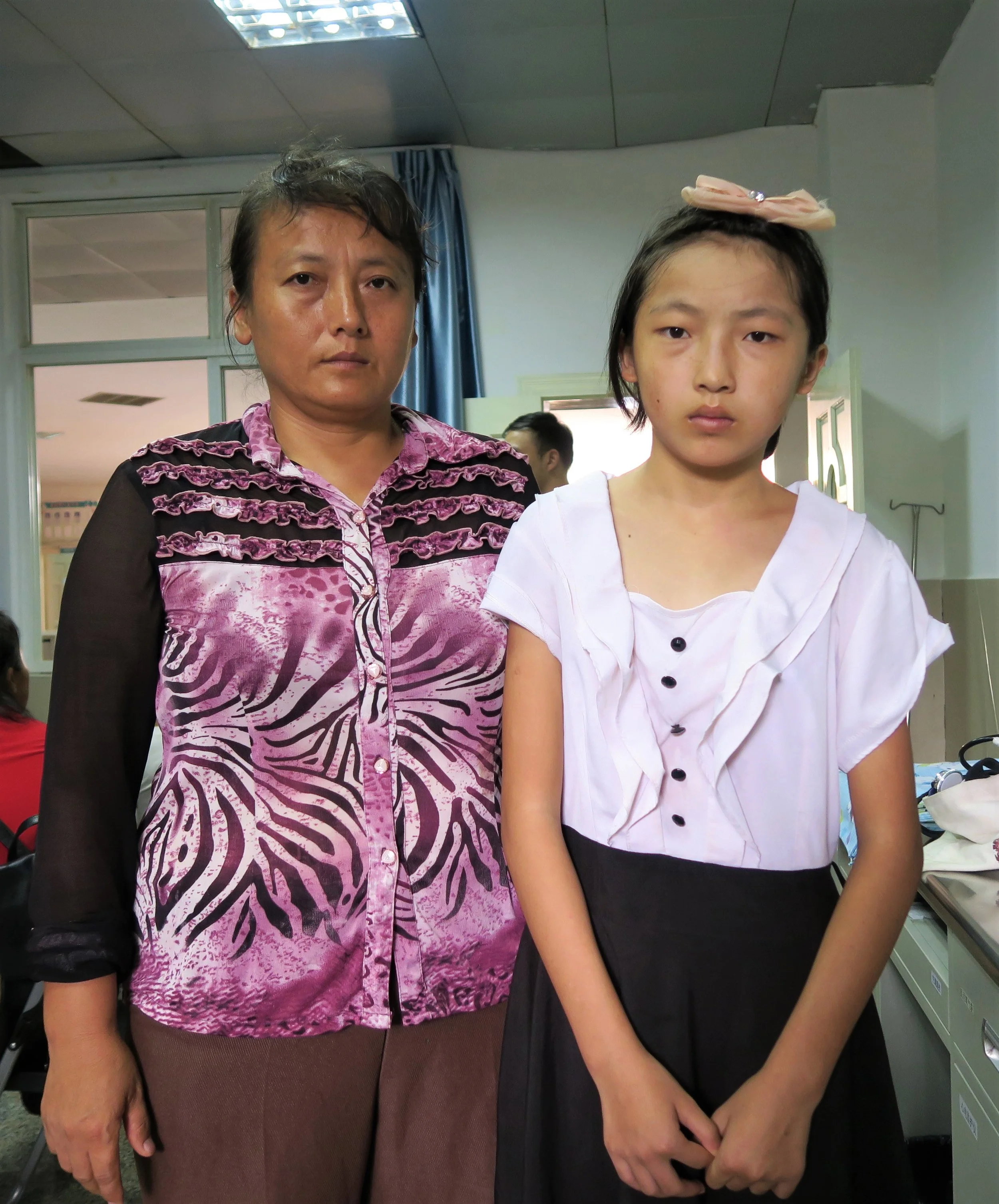 Little Jiang with mother