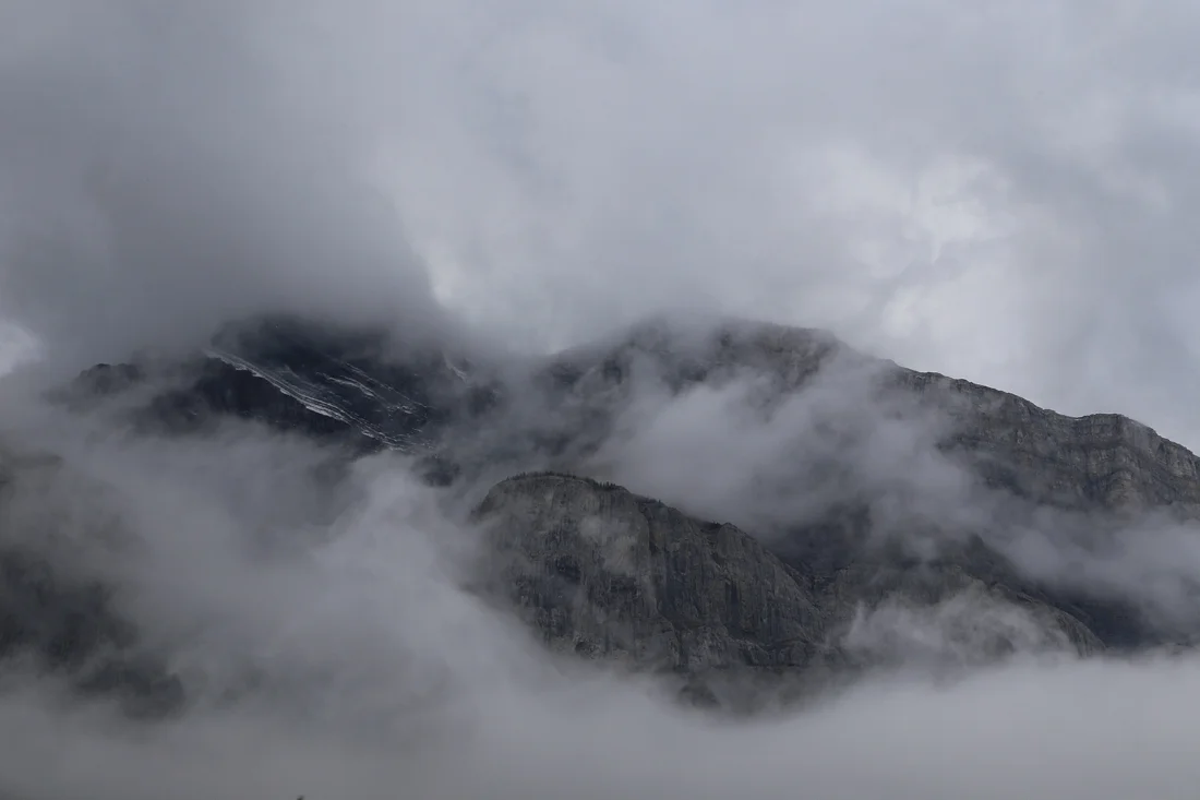 Approaching Banff, British Columbia, Canada