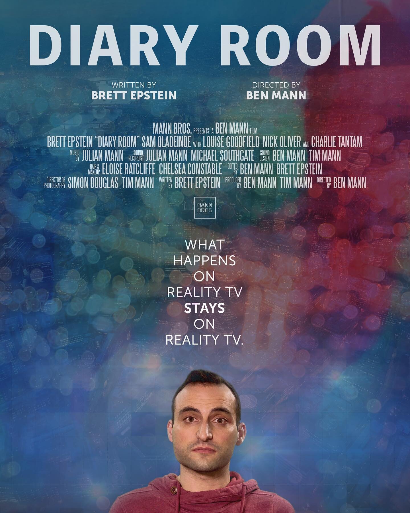 ✨Sam&rsquo;s first short film!✨

DIARY ROOM, a new short film from @mannbrosmedia, directed by @mrbenmann, and written by @itsbrettdotnet. 

We&rsquo;re already an official selection at the ‪@bigapplefilmfestival‬ 2020. 

So so GASSED! DIARY ROOM is 