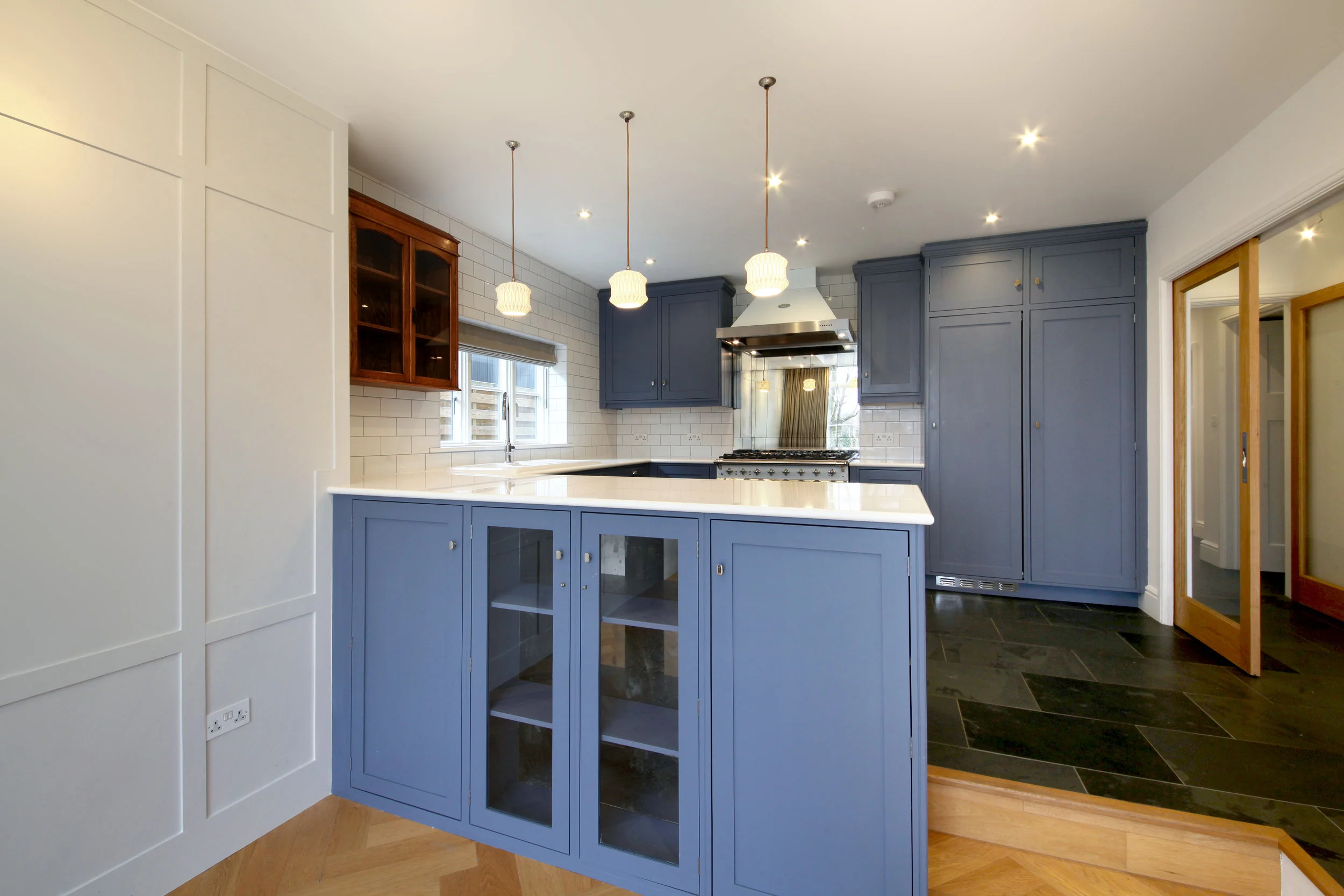 Hand Painted Hardwood Kitchen glass displayl.JPG