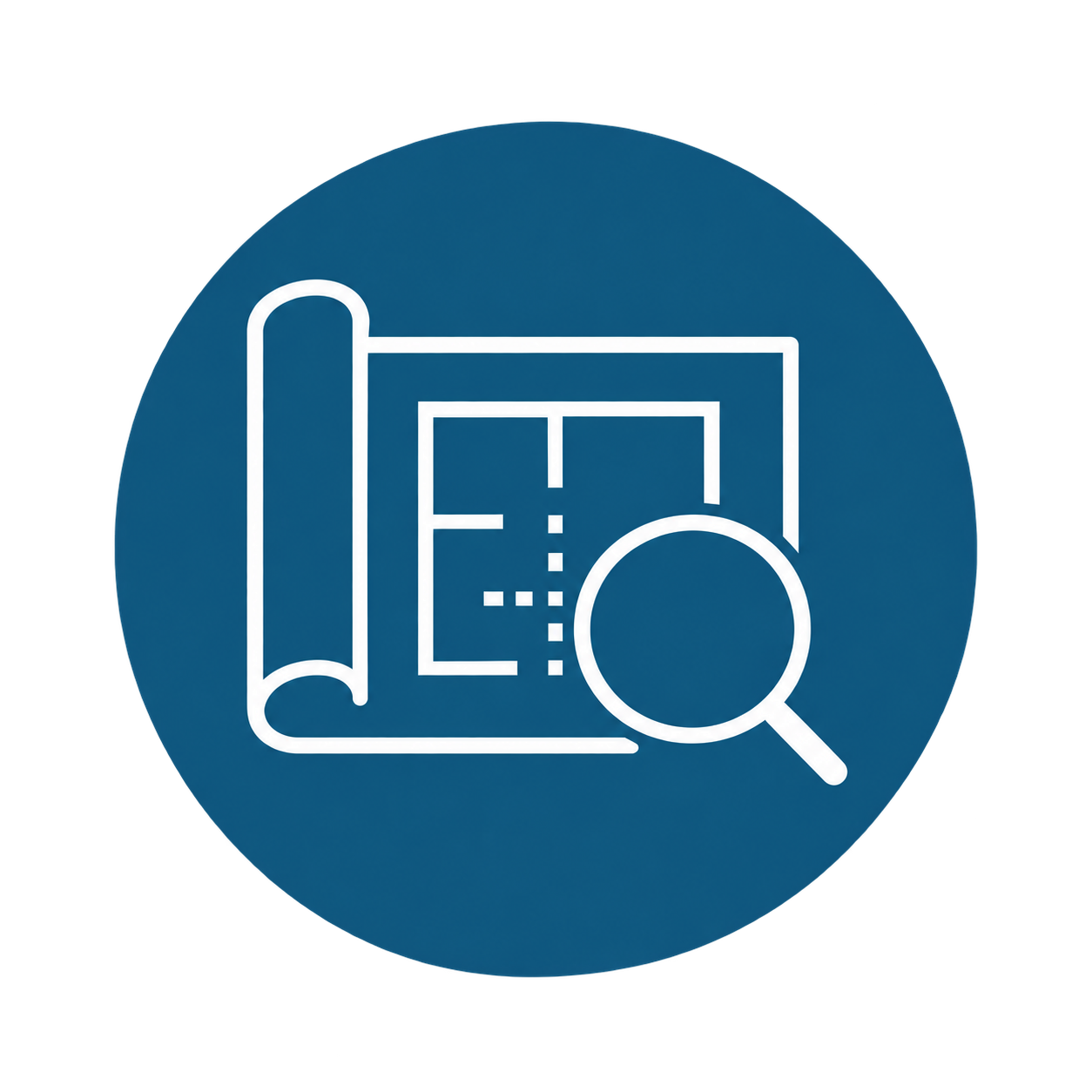 Graphic representing commercial test fit planning and evaluation of space options.