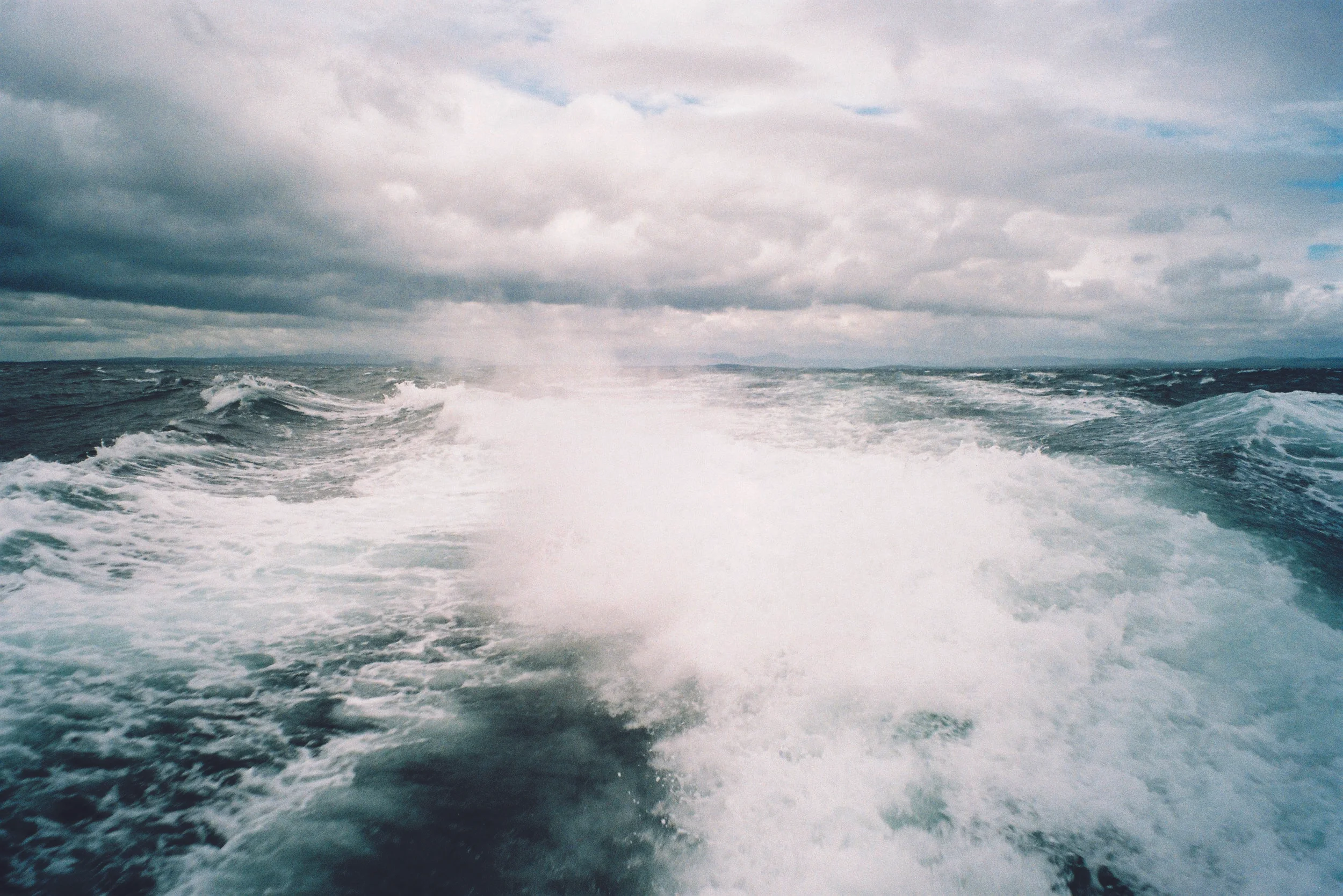 Photographs of the ferry trip to Inis Oírr by Emil Hernon