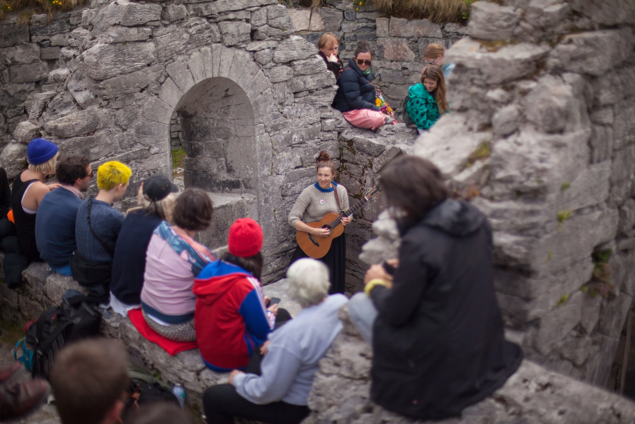 Lisa Hannigan in the sunken church, photograph by James Corcoran Hodgins