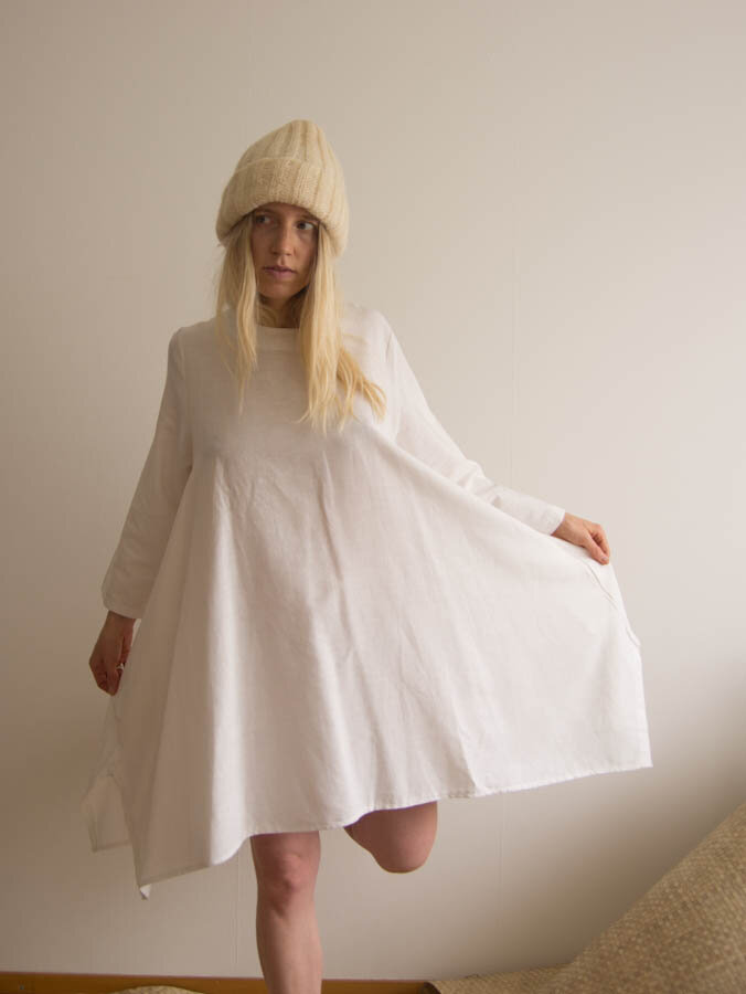 Triangle Cut Dress Cotton