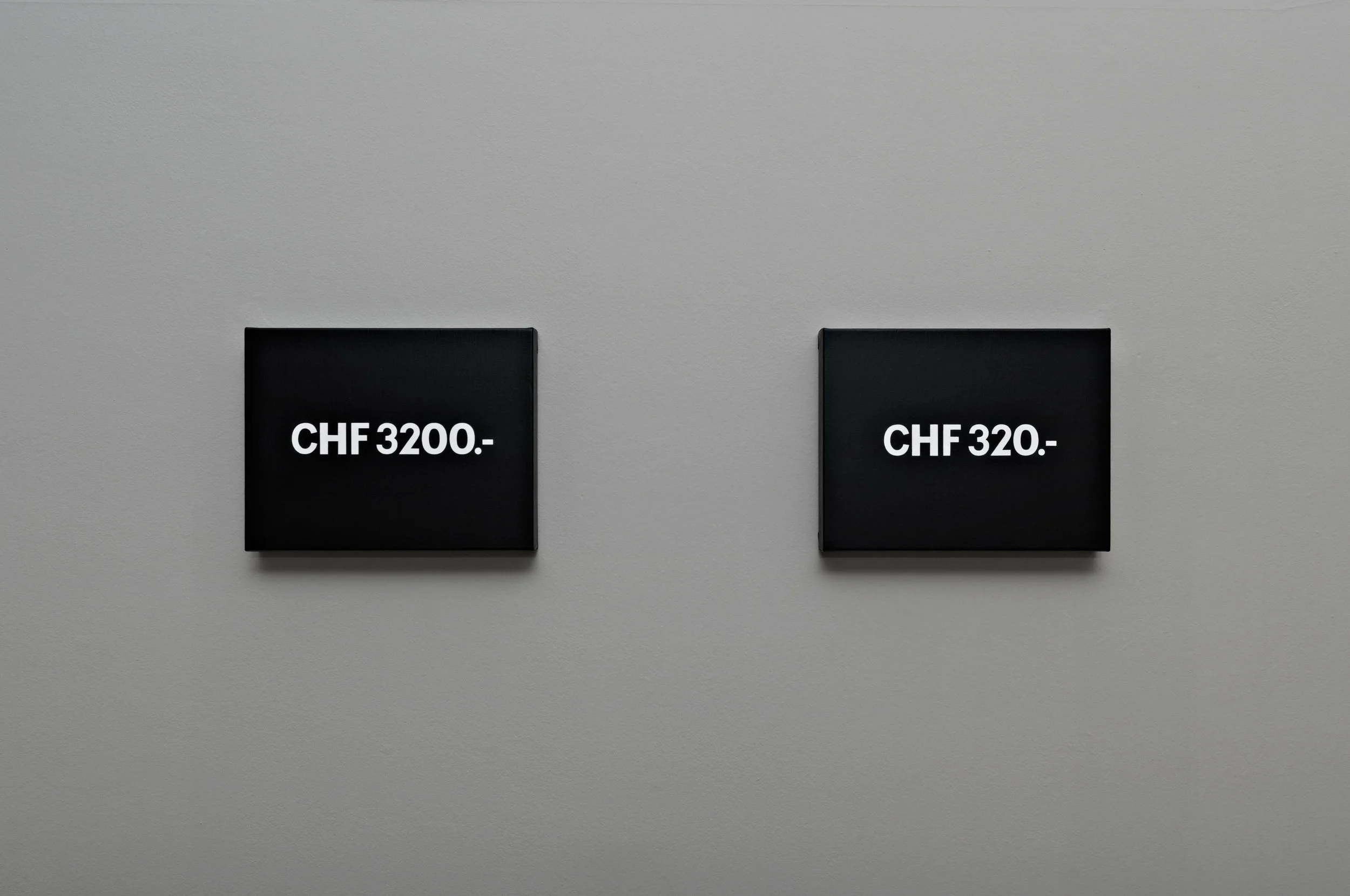 Time is money (CHF 3200.- / CHF 320.-)
