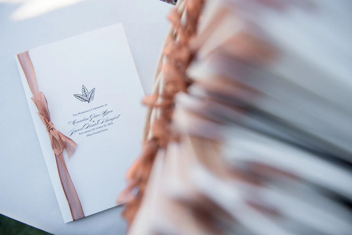 Caroline's custom tobacco leaf emblem was incorporated throughout the event.
