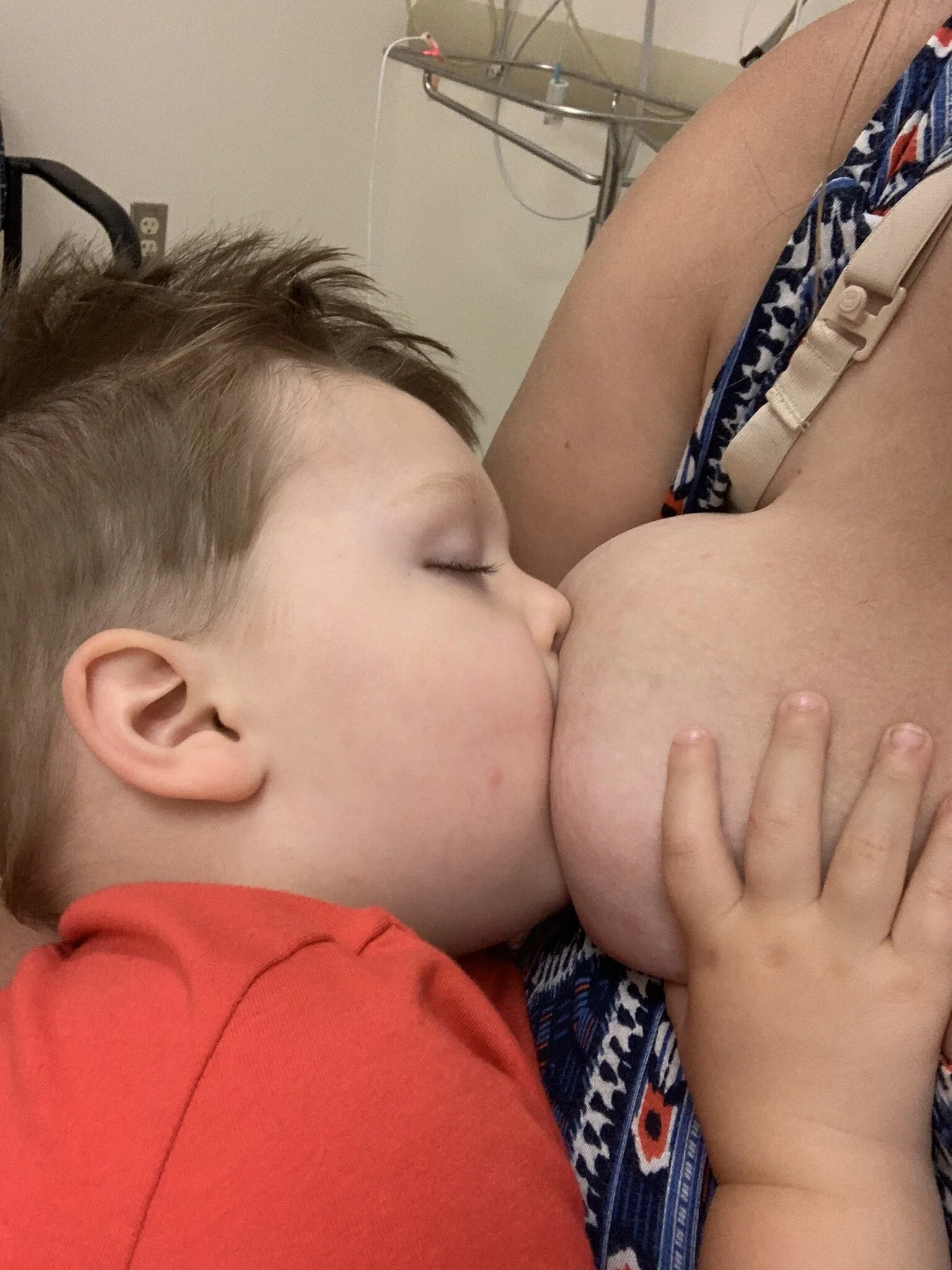 dry breastfeeding my husband