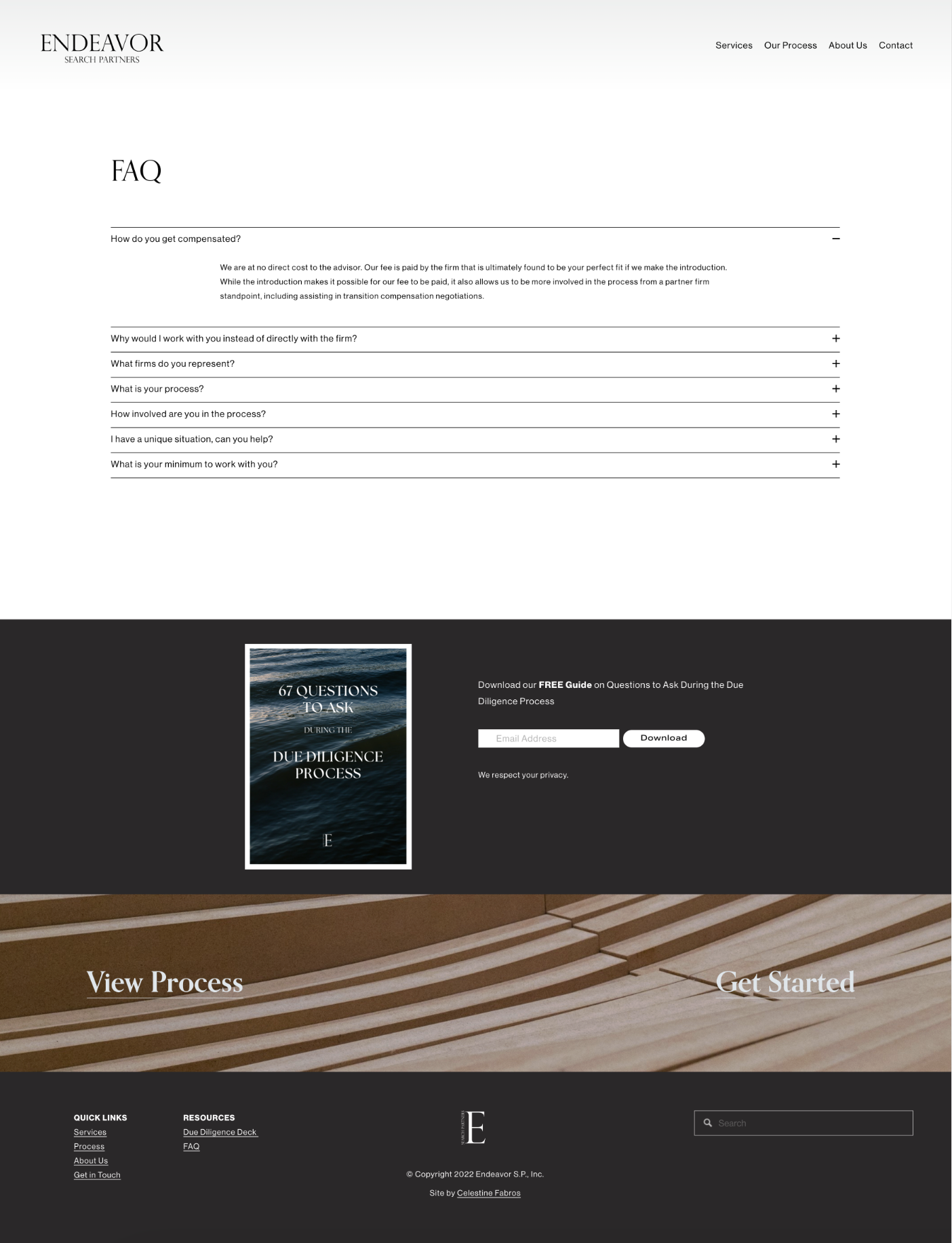 endeavor-search-partners-faq-page-web-design-development-and-design-direction-by-celestine-fabros.png