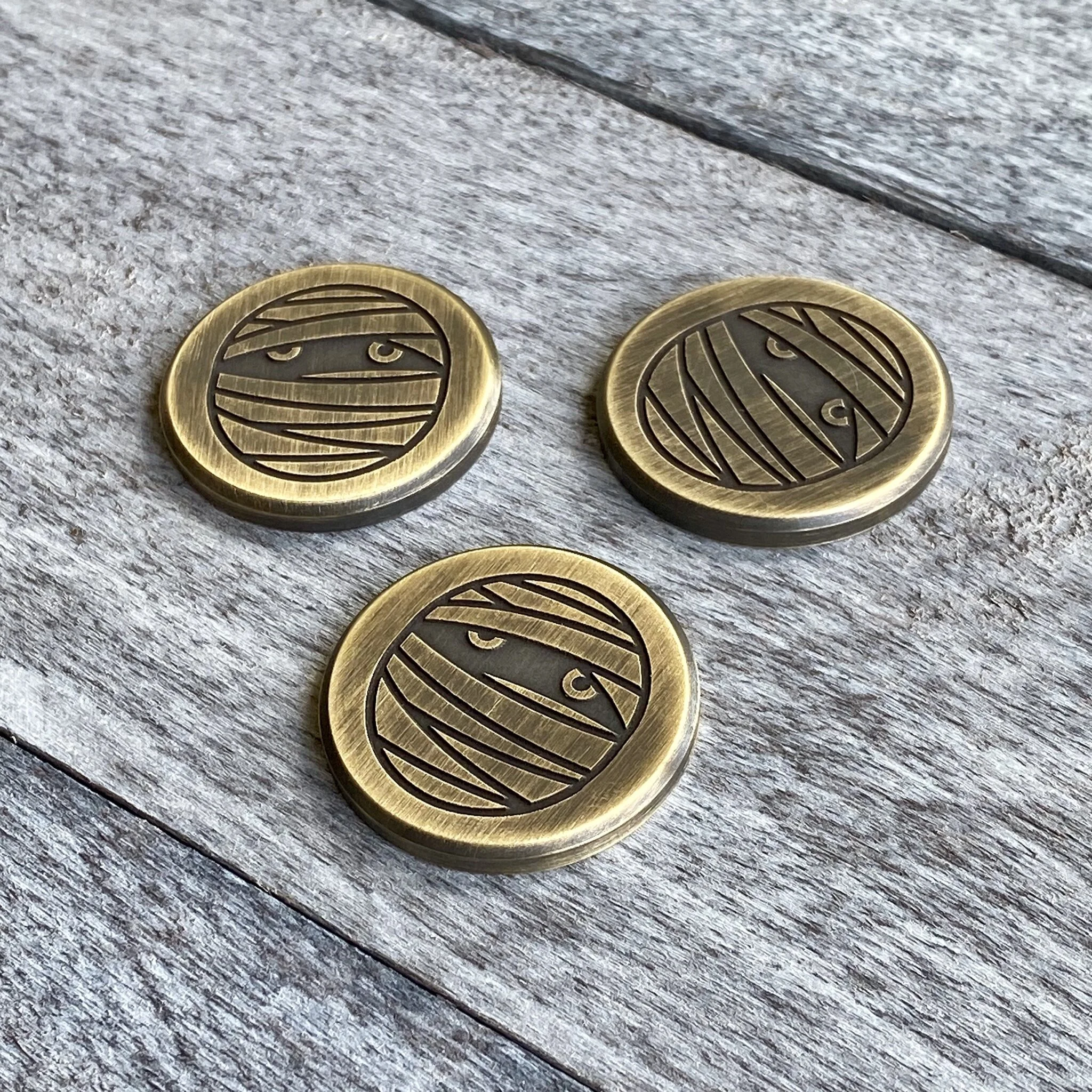 Brass Milled Mummy Ball Marker - Limited Release