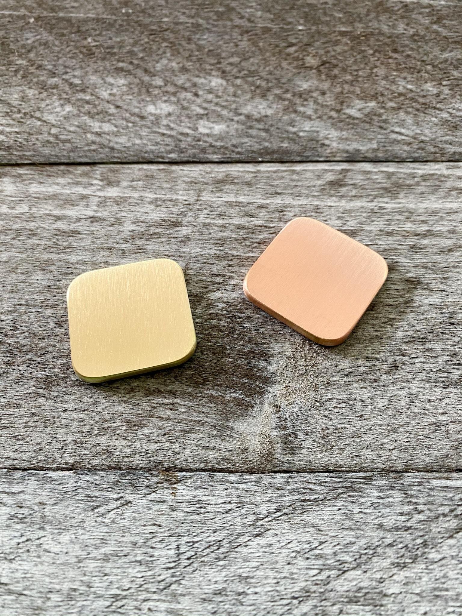 Square Ball Marker - Hand Stamped