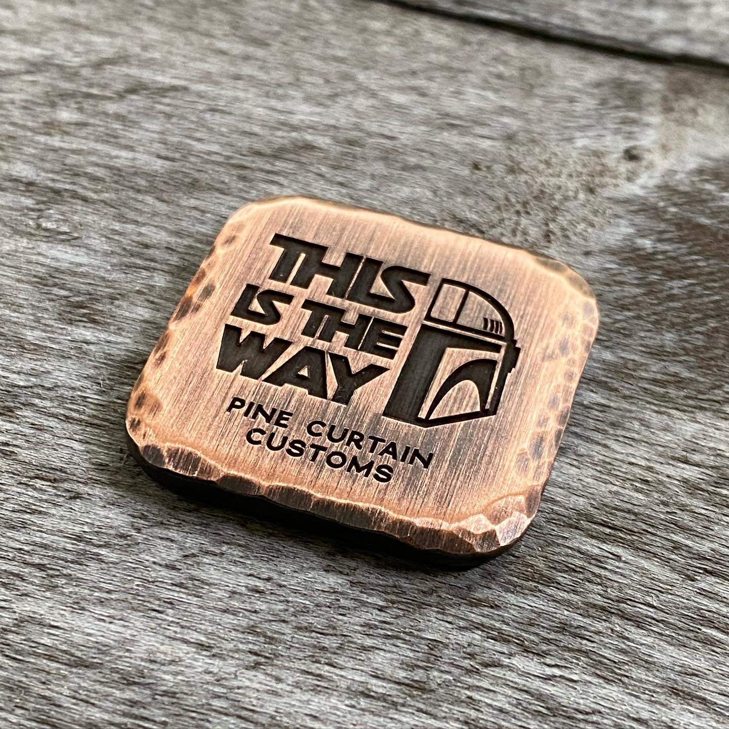 Another episode of the Mandalorian is out today, and we&rsquo;ve added a new item to the store. This &ldquo;THIS IS THE WAY&rdquo; image is engraved on our *NEW* square ball markers with hammered edges and given the antiqued finish. Hit the link in o