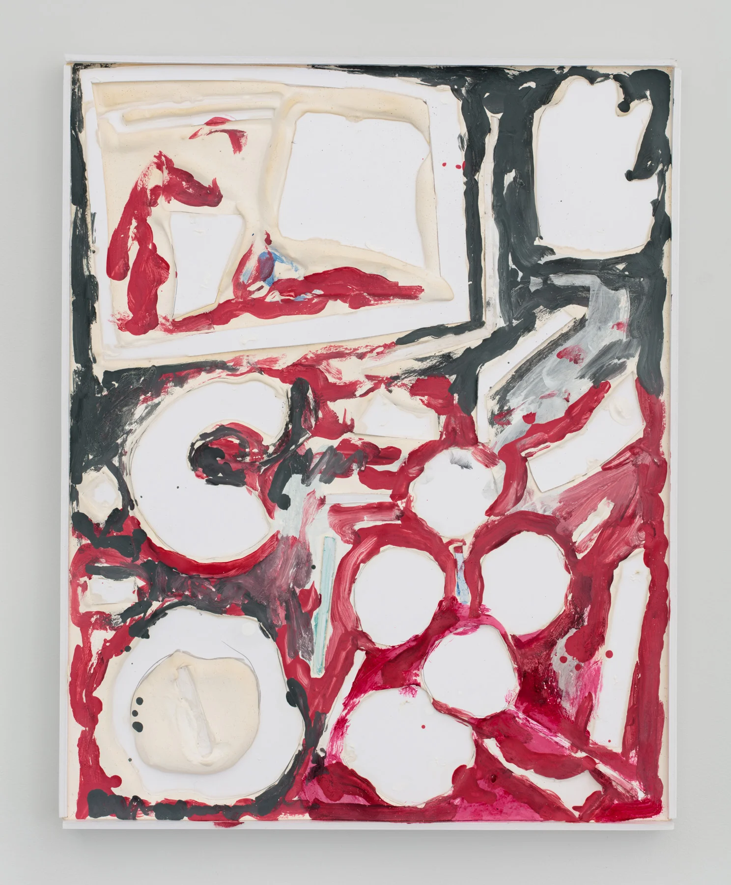 Bowl, 2016 Oil, acrylic, enamel, plaster and foamcore on panel 20 x 16 inches